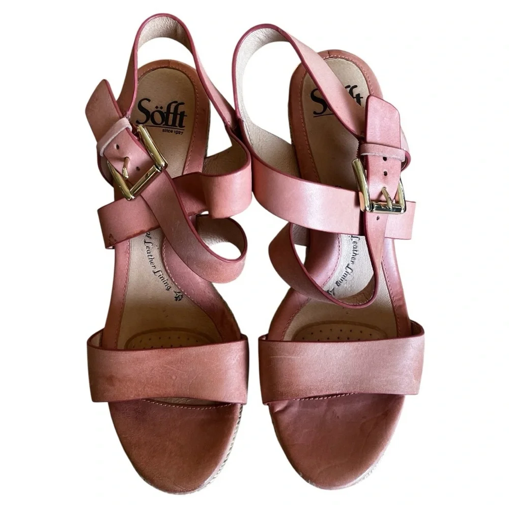 Sofft Primrose Espadrille Wedge Sandal size 9